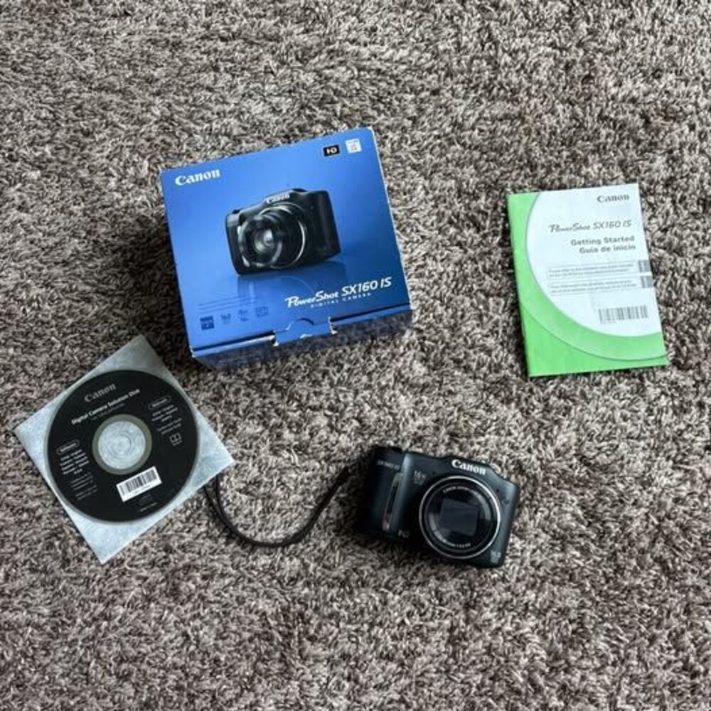 Canon PowerShot SX160 IS 16MP 16x Zoom Camera w/ Box